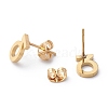 Ion Plating(IP) 304 Stainless Steel Stud Earrings STAS-Z028-A-15G-2