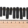 Natural Shungite Beads Strands G-F829-A06-01-4