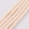 Handmade Polymer Clay Bead Strands X-CLAY-T002-4mm-76-1