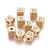 Brass Micro Pave Cubic Zirconia Beads LS-KK-K238-16G-D-1