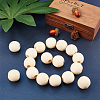 Unfinished Natural Wood Beads WOOD-PH0009-03-3