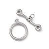 Non-Tarnish 304 Stainless Steel Ring Toggle Clasps STAS-A092-09C-P-1