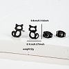 201 Stainless Steel Stud Earrings FS-WGB18B1-04-1