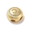 Rack Plating Brass & Cubic Zirconia Pendants KK-Z047-07G-C-RS-2