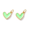 Rack Plating Brass Enamel Charms KK-D073-27G-01-2