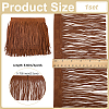 Faux Suede Fabric Tassel Ribbons OCOR-WH0109-110B-2