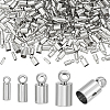 160Pcs 4 Styles Brass Cord Ends KK-PH0011-71-1