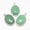 Natural Green Aventurine Pendants G-D851-41-1