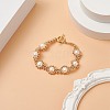 Natural Pearl Beaded Bracelet BJEW-JB09079-2
