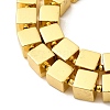 Electroplate Glass Beads Strands EGLA-F166-03B-G-3