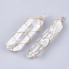 Natural Quartz Crystal Big Pendants G-S344-55-2