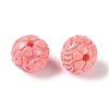 Synthetic Shell Dyed Carved Beads SHEL-H005-29-2