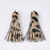 Eco-Friendly Cowhide Leather Tassel Big Pendants FIND-S301-36E-2