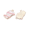 Halloween Theme Alloy Enamel Pendants ENAM-T020-07H-1