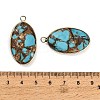 Dyed Synthetic Imperial Jasper Pendants GG-CBAA20A-04G-05-3