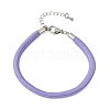 Braided Round Polyester Cord Bracelet Makings FB-CBAEDA0-01P-33-1