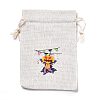 Halloween Cotton Cloth Storage Pouches LS-ABAG-M004-01M-1