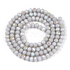 Electroplate Opaque Solid Color Glass Beads Strands EGLA-A034-P3mm-L23-2