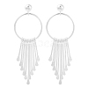 Sterling Silver Dangle Earrings for Women EJEW-K292-01S-1