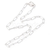 Non-Tarnish 304 Stainless Steel Paperclip Chain Necklaces NJEW-H305-10P-1