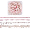 Kissitty 4 Strands 4 Style Natural Rose Quartz Stone Bead Strands G-KS0001-11-2