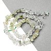 Natural Quartz Crystal & Prehnite Beads Strands G-L610-A03-01-2