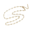 304 Stainless Steel Ring Link Chain Necklaces SA-CBA2696-02G-4