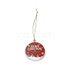 Christmas Theme Acrylic Pendant Decoration HJEW-G021-01A-1