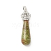 Natural Unakite Pendants G-G976-01P-07-2