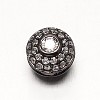 Brass Micro Pave Grade AAA Cubic Zirconia Beads ZIRC-O010-01-NR-2