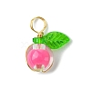 Transparent Acrylic Beads Pendants PALLOY-JF03386-02-3