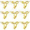 10Pcs 304 Stainless Steel Bowknot Connector Charms STAS-SC0010-53-1
