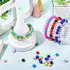 200Pcs 10 Colors Forsted Glass Beads GLAA-TA0003-28-7