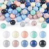 Beadthoven 100Pcs 10 Colors Opaque Acrylic Beads MACR-BT0001-06-1