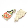 Alloy Enamel Pendants ENAM-T022-01B-2