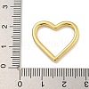 Heart Rack Plating Brass Pendants KK-C074-14G-3