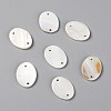 Natural Freshwater Shell Links Connectors SHEL-C001-12A-2