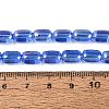 Electroplate Transparent Glass Beads Strands EGLA-Q132-03B-A04-4