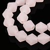 Imitation Jade Frosted Glass Bead Strands EGLA-A039-J6mm-MD07-3