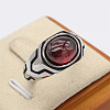 316L Surgical Stainless Steel and Synthetic Gemstone Finger Rings for Men FS-WG3E90C-28-1