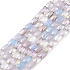 Gradient Color Electroplate Glass Bead Strands GLAA-E042-01B-1