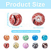 Spritewelry 200Pcs 10 Colors Painted Glass Beads Strands GLAA-SW0001-03-13