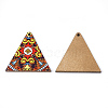 Printed Basswood Pendants WOOD-S045-013D-2