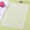 Plastic Reusable Drawing Painting Stencils Templates DIY-F018-B21-6