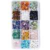 15 Styles Natural & Synthetic Mixed Gemstone Chips Beads G-PA0002-01-1
