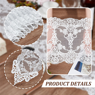 Polyester Lace Table Runners AJEW-WH0248-533B-1