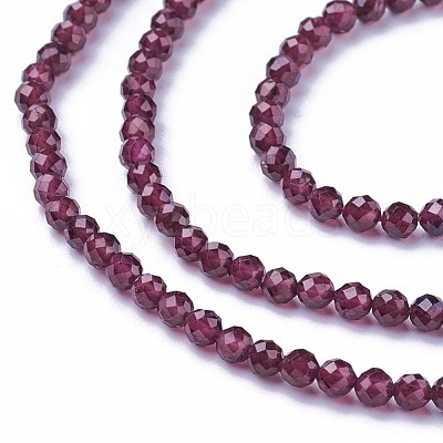 Natural Garnet Beads Strands G-F619-17A-4mm-1
