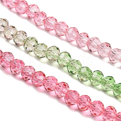 Transparent Painted Glass Beads Strands X1-DGLA-A034-T4mm-A18-1