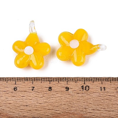 Handmade Lampwork Pendants LAMP-Q039-21C-1