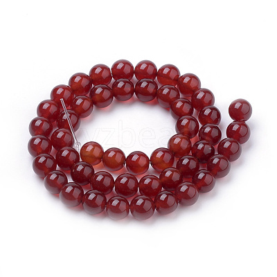 Natural Carnelian Beads Strands G-S259-32-10mm-1